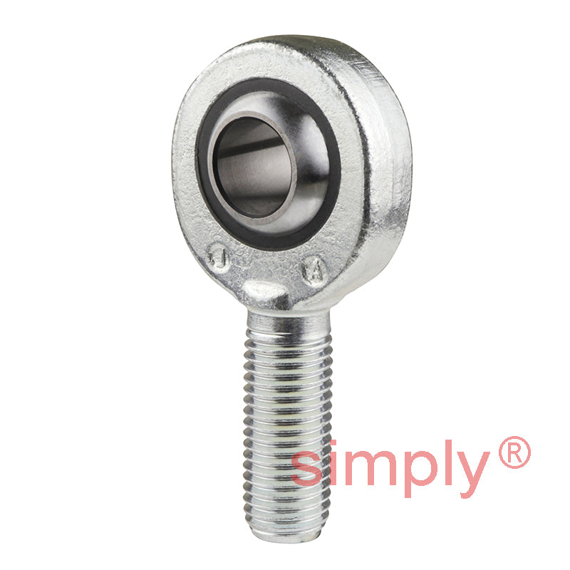 SKF SAKB16F Right Hand Steel / PTFE FRP Lined Plain Male Rod End M16 Thread