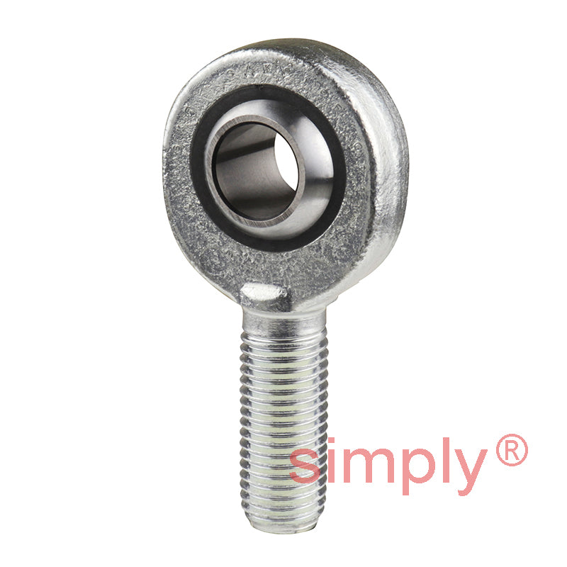 SKF SAKB16F Right Hand Steel / PTFE FRP Lined Plain Male Rod End M16 Thread