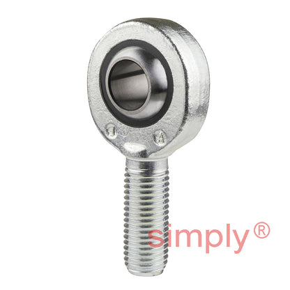 SKF SAKB18F Right Hand Steel / PTFE FRP Lined Plain Male Rod End M18x1.5 Thread