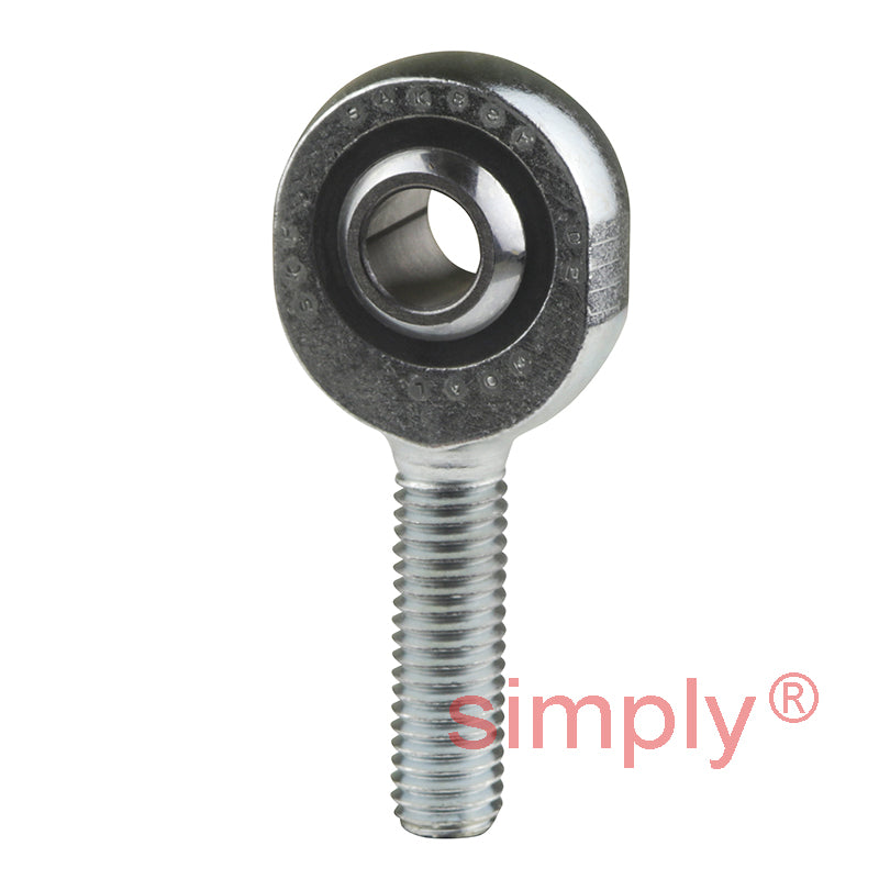SKF SAKB8F Right Hand Steel / PTFE FRP Lined Plain Male Rod End M8 Thread