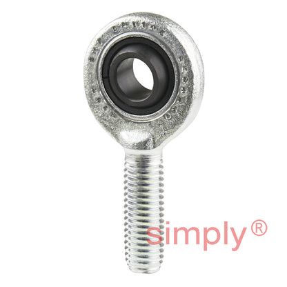 SKF SAL10E Left Hand Steel / Steel Plain Male Rod End M10 Thread