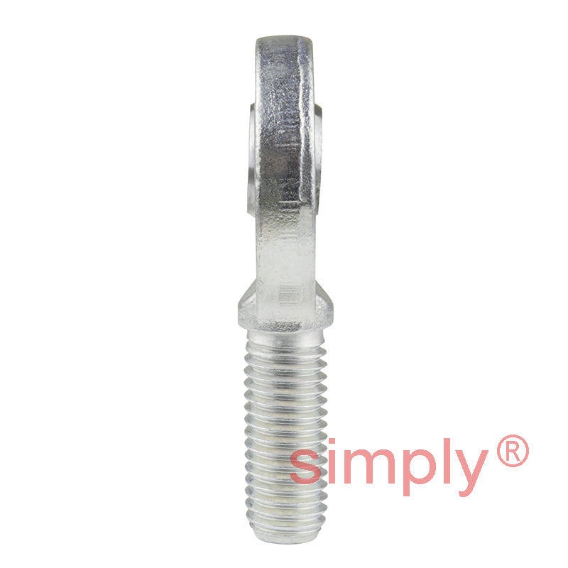 SKF SAL12C Left Hand Steel / PTFE Sintered Bronze Lined Plain Male Rod End M12 Thread
