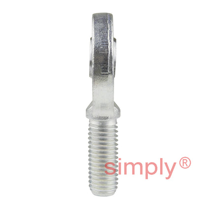 SKF SAL12C Left Hand Steel / PTFE Sintered Bronze Lined Plain Male Rod End M12 Thread