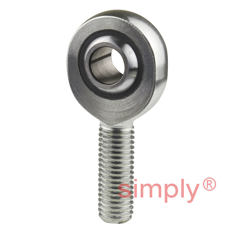 SKF SALKB12F Left Hand Steel / PTFE FRP Lined Plain Male Rod End M12 Thread