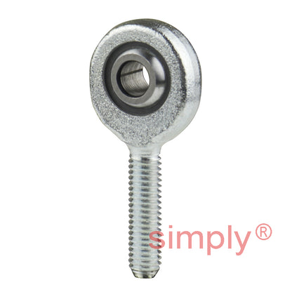 SKF SALKB6F Left Hand Steel / PTFE FRP Lined Plain Male Rod End M6 Thread