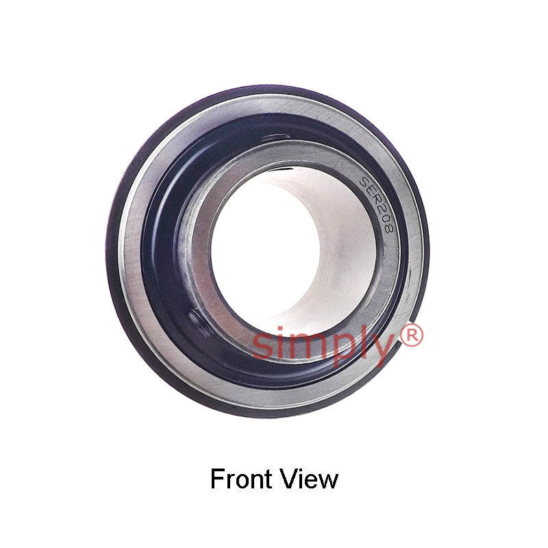 SER208 Metric Bearing Insert and Snap Ring 40mm Bore 80mm Outside Dia