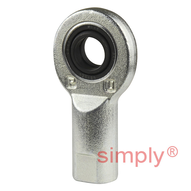 SKF SI15ES Right Hand Steel / Steel Plain Female Rod End M14 Thread