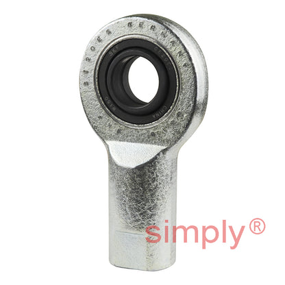 SKF SI20ES Right Hand Steel / Steel Plain Female Rod End M20x1.5 Thread