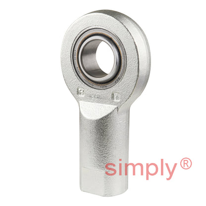 SKF SI25C Right Hand Steel / PTFE Sintered Bronze Lined Plain Female Rod End M24x2 Thread