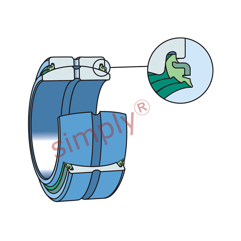 SKF GE45ES2LS Heavy Duty Triple Seal Spherical Plain Bearing 45x68x25x32mm - Allow 2-3 Days