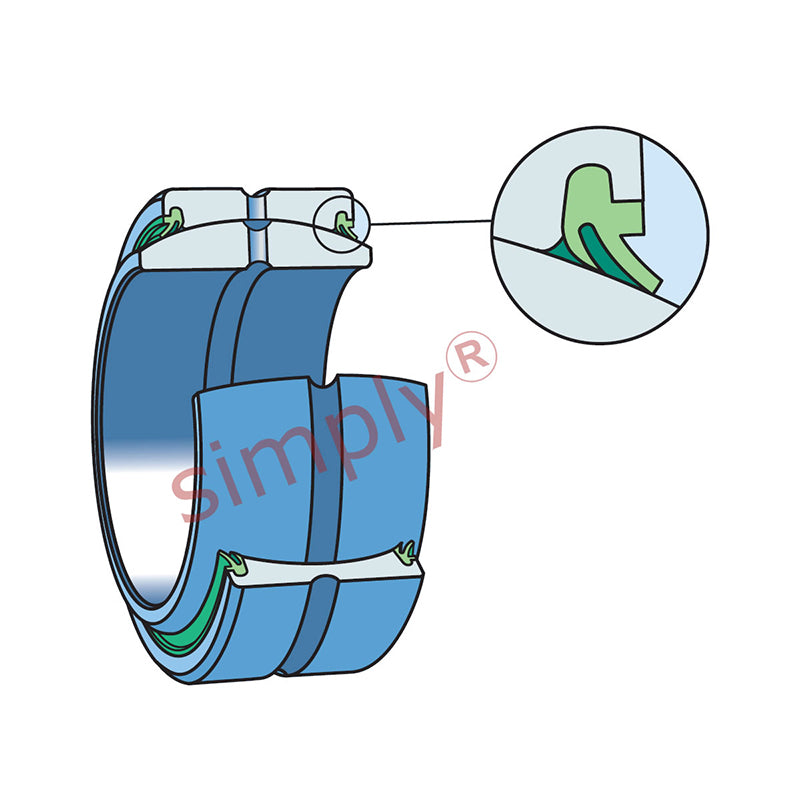 SKF GE140ES2RS Double Sealed Spherical Plain Bearing 140x210x70x90mm