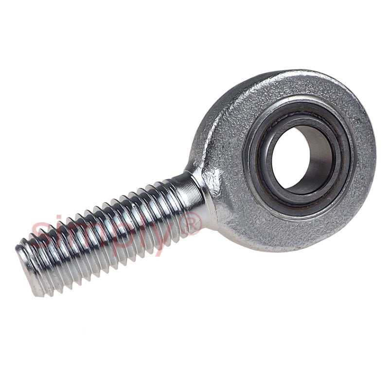 SKF SAL25C Left Hand Steel / PTFE Sintered Bronze Lined Plain Male Rod End M24x2 Thread