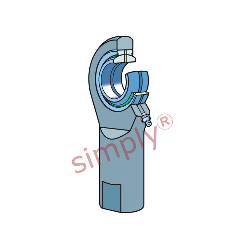 SKF SIL40ES2RS Left Hand Steel / Steel Plain Female Rod End M42x3 Thread