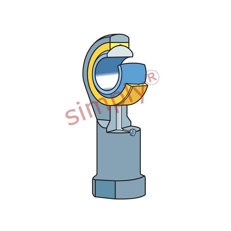 SKF SILKAC8M Left Hand Steel / Bronze Lined Plain Female Rod End M8 Thread