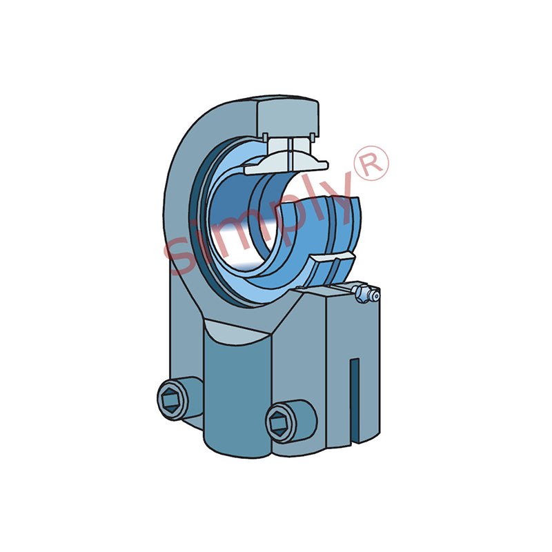 SKF SIQG63ES Right Hand Steel / Steel Clamp Type Female Rod End M48x2 Thread