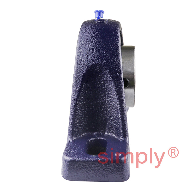 RHP SL2R Two Bolt Cast Iron Pillow Block and 2 Bore Grub Screw Full Width Insert