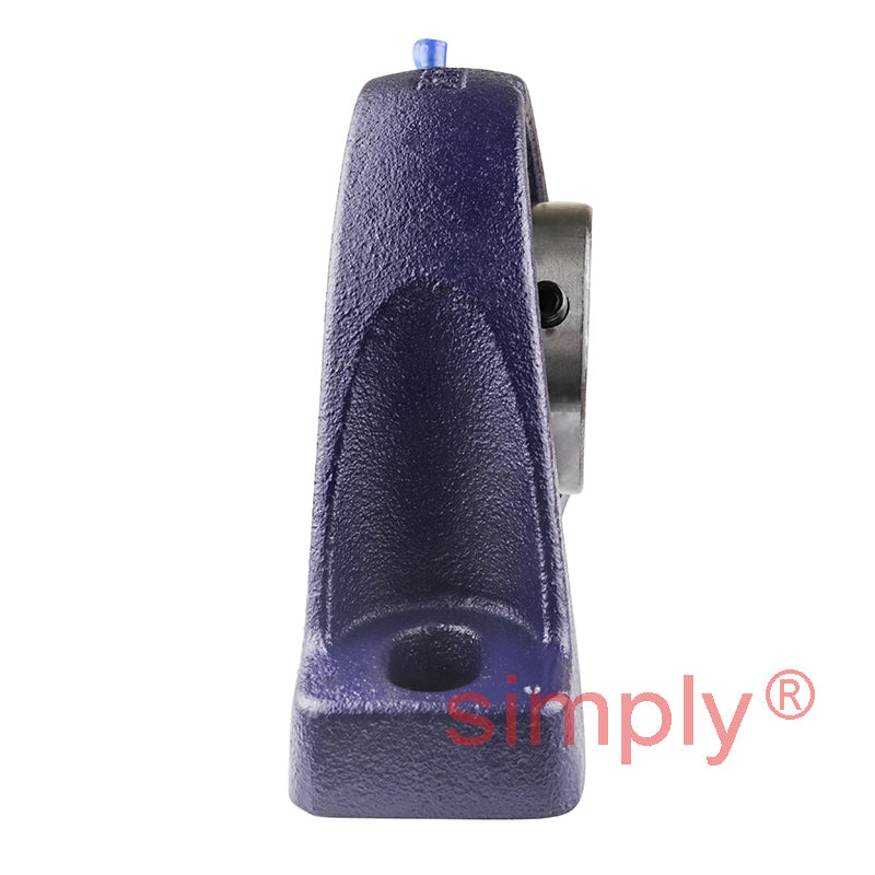RHP SL55 Two Bolt Cast Iron Pillow Block and 55mm Bore Grub Screw Full Width Insert