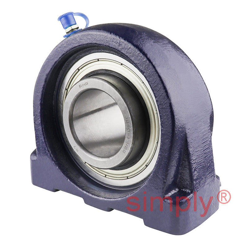 RHP SNP1-1/2 Threaded Base Small Footprint Pillow / Plummer Block and 1-1/2 inch Bore Grub Screw Full Width Insert