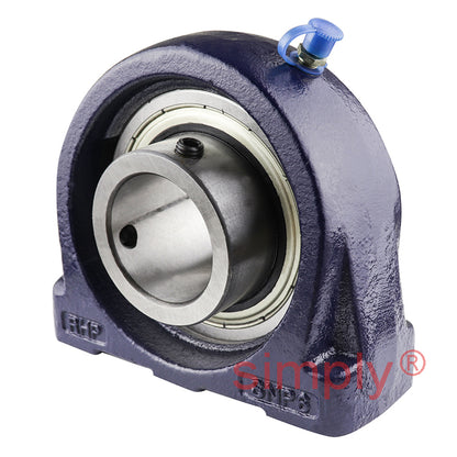 RHP SNP1-1/2 Threaded Base Small Footprint Pillow / Plummer Block and 1-1/2 inch Bore Grub Screw Full Width Insert
