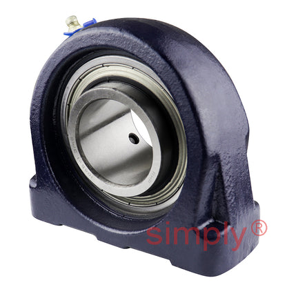 RHP SNP1-3/4 Threaded Base Small Footprint Pillow / Plummer Block and 1-3/4 inch Bore Grub Screw Full Width Insert
