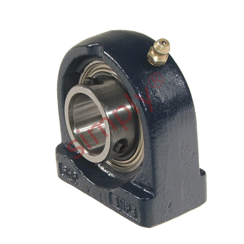 RHP SNP60 Threaded Base Small Footprint Pillow / Plummer Block and 60mm Bore Grub Screw Full Width Insert