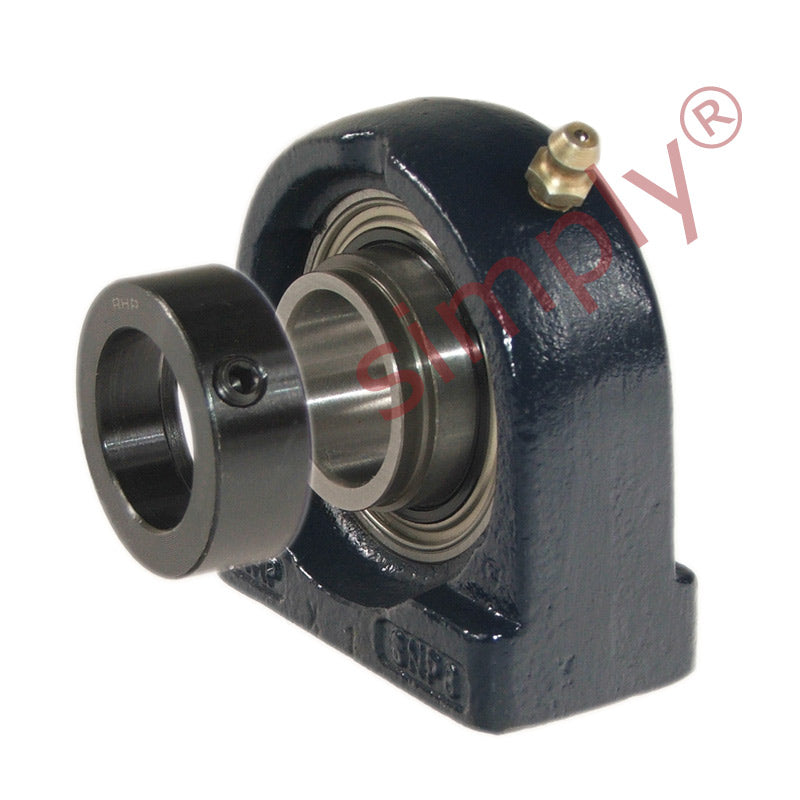 RHP SNP45DEC Threaded Base Small Footprint Pillow / Plummer Block and 45mm Bore Full Width Collar Insert