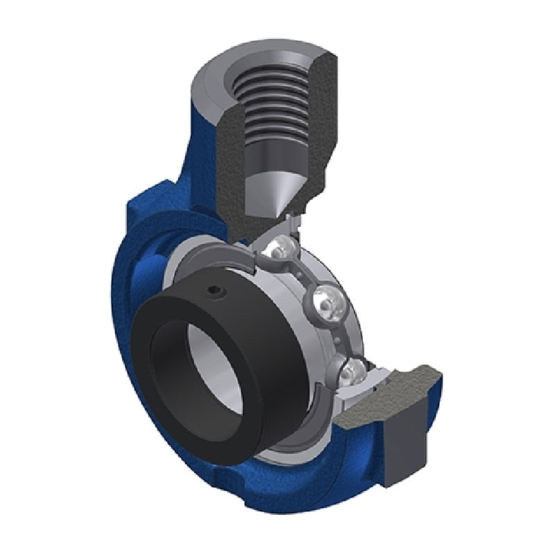 SNR ESEHE203 Metric Cast Iron Hanger Bearing Unit with Eccentric Collar Insert 17mm Bore - Allow 2-3 Days