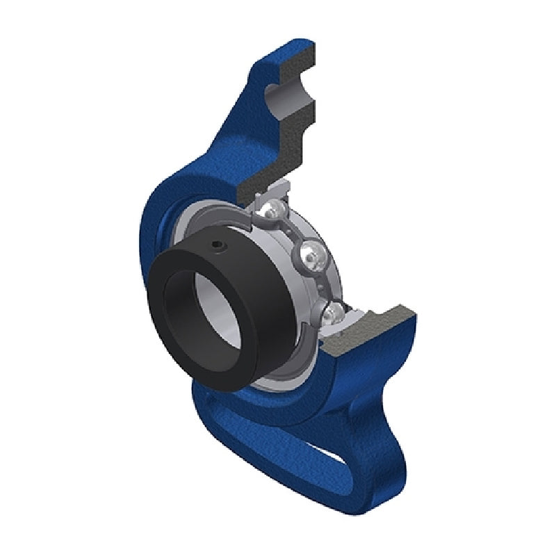 SNR ESFA212 Metric Cast Iron Adjustable Flange Unit with Eccentric Collar Insert 60mm Bore - Allow 2-3 Days