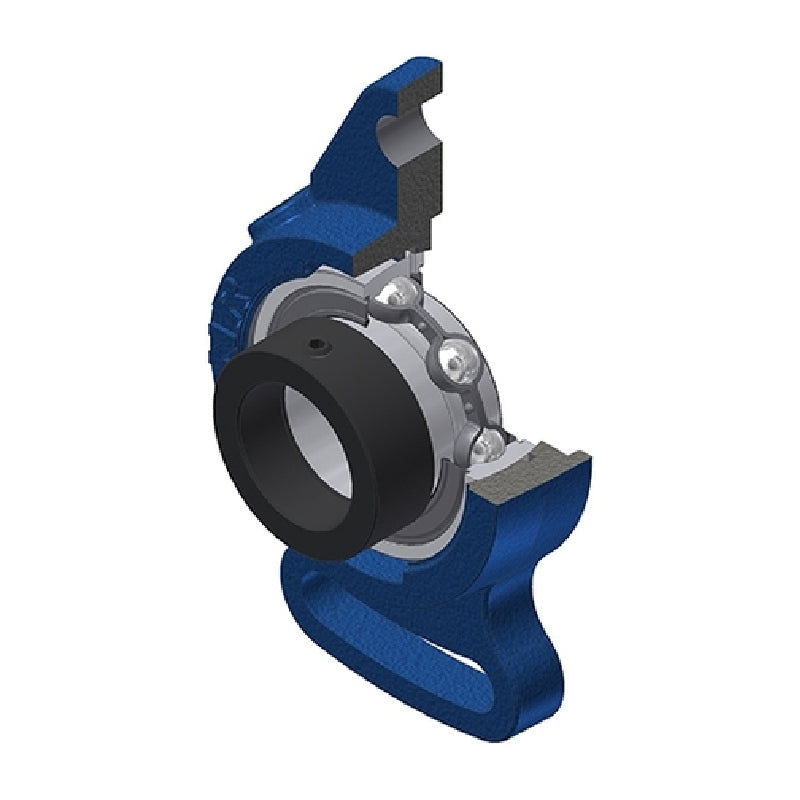 SNR ESFAE205 Metric Cast Iron Adjustable Flange Unit with Eccentric Collar Insert 25mm Bore - Allow 2-3 Days