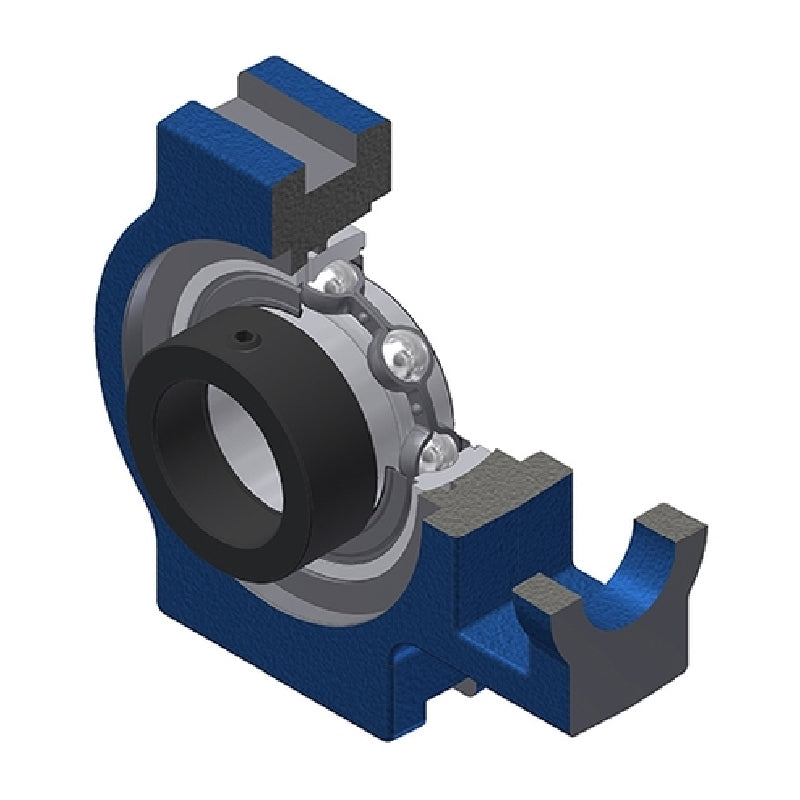 SNR EST208N Metric Cast Iron Take Up Unit with Eccentric Collar Insert 40mm Bore - Allow 2-3 Days