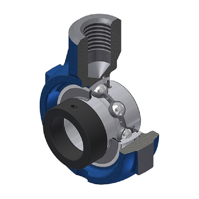 SNR EXEHE207 Metric Cast Iron Hanger Bearing Unit with Eccentric Collar Insert 35mm Bore - Allow 2-3 Days