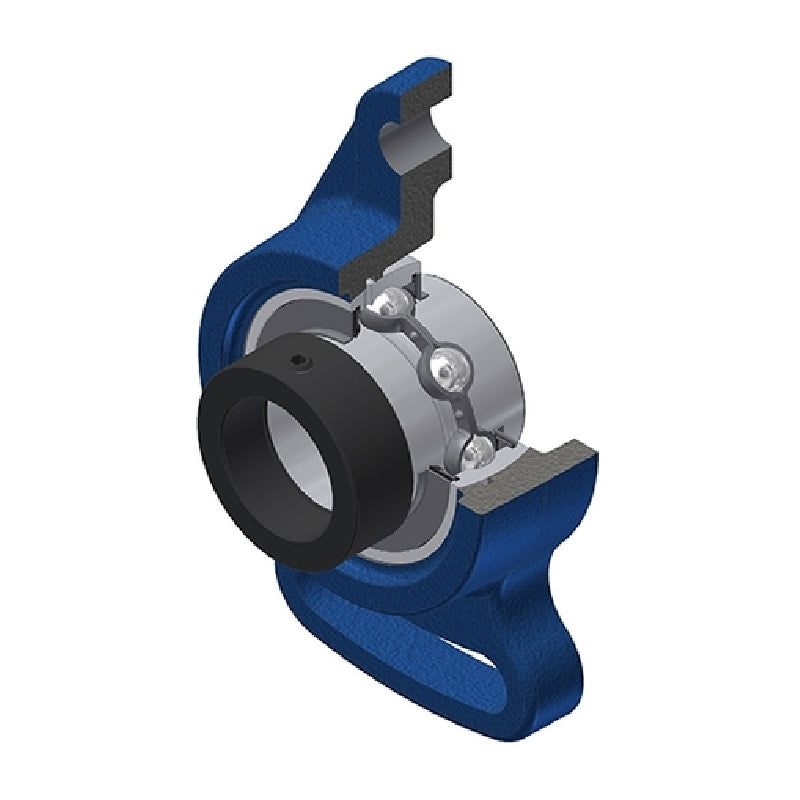 SNR EXFA204 Metric Cast Iron Adjustable Flange Unit with Eccentric Collar Insert 20mm Bore - Allow 2-3 Days
