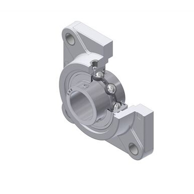 SNR MUCFPL208-24 Imperial Thermoplastic Four Bolt Square Flanged Bracket Housing Unit with 1-1/2 inch Bore Insert - Allow 2-3 Days