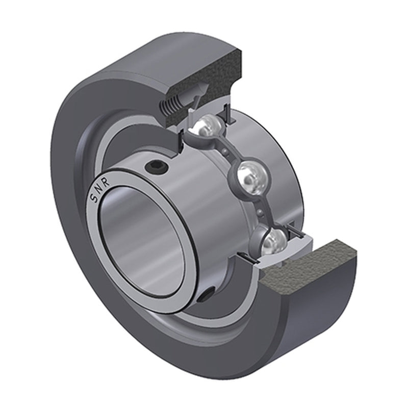 SNR UCC312 Metric Cast Iron Cartridge Unit with 60mm Bore Insert 46mm Outside Dia - Allow 2-3 Days