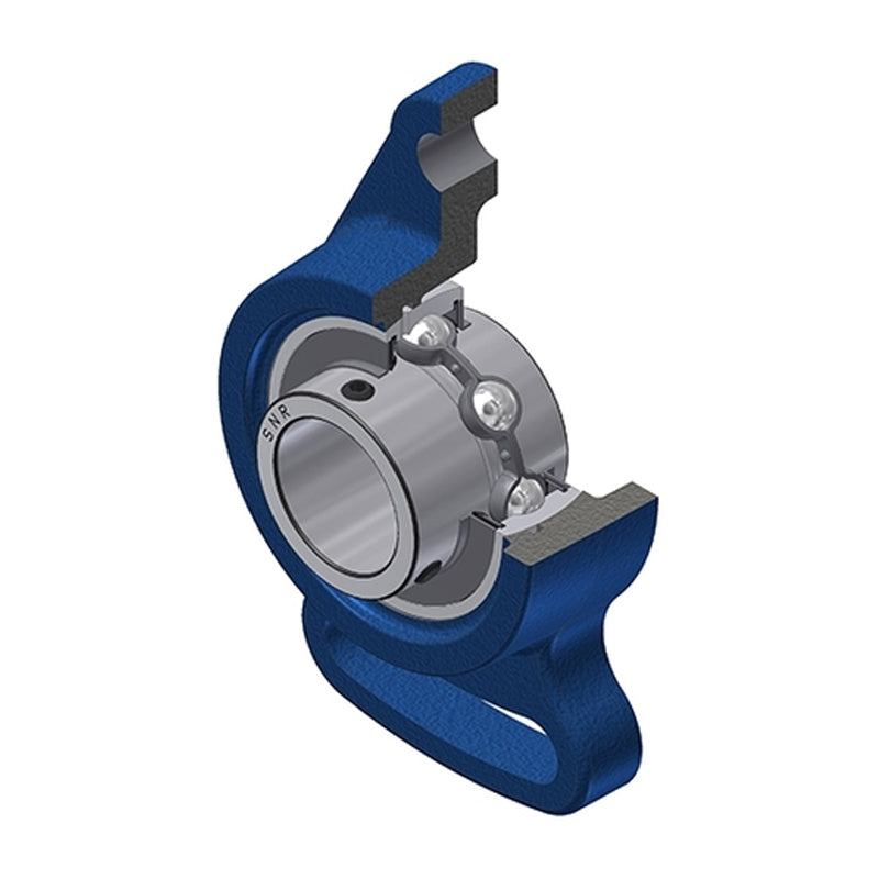 SNR UCFA201 Metric Cast Iron Adjustable Flange Unit with 12mm Insert - Allow 2-3 Days