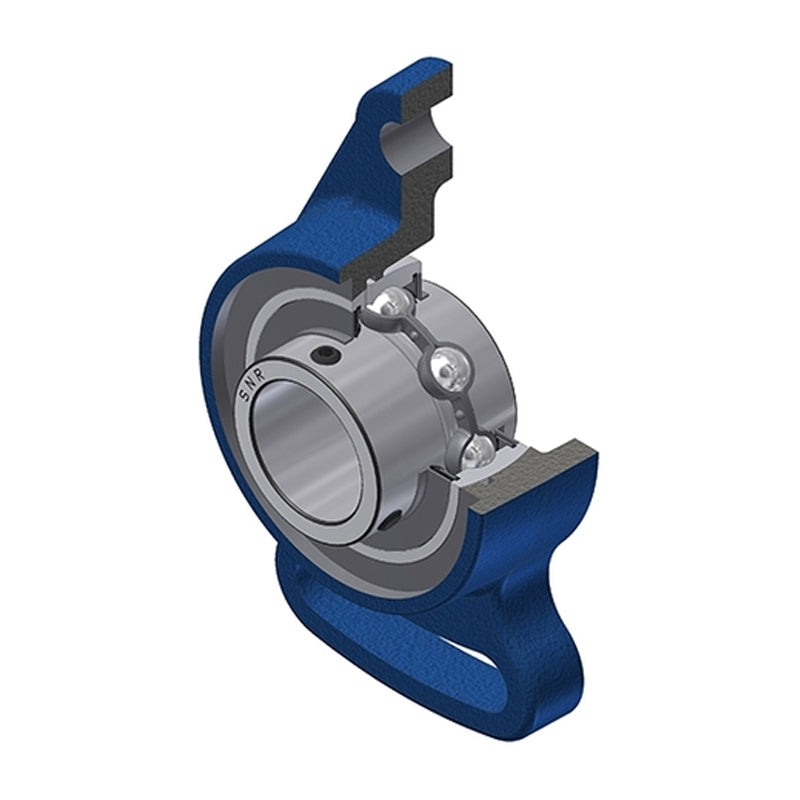 SNR UCFA211N Metric Cast Iron Adjustable Flange Unit with 55mm Insert - Allow 2-3 Days