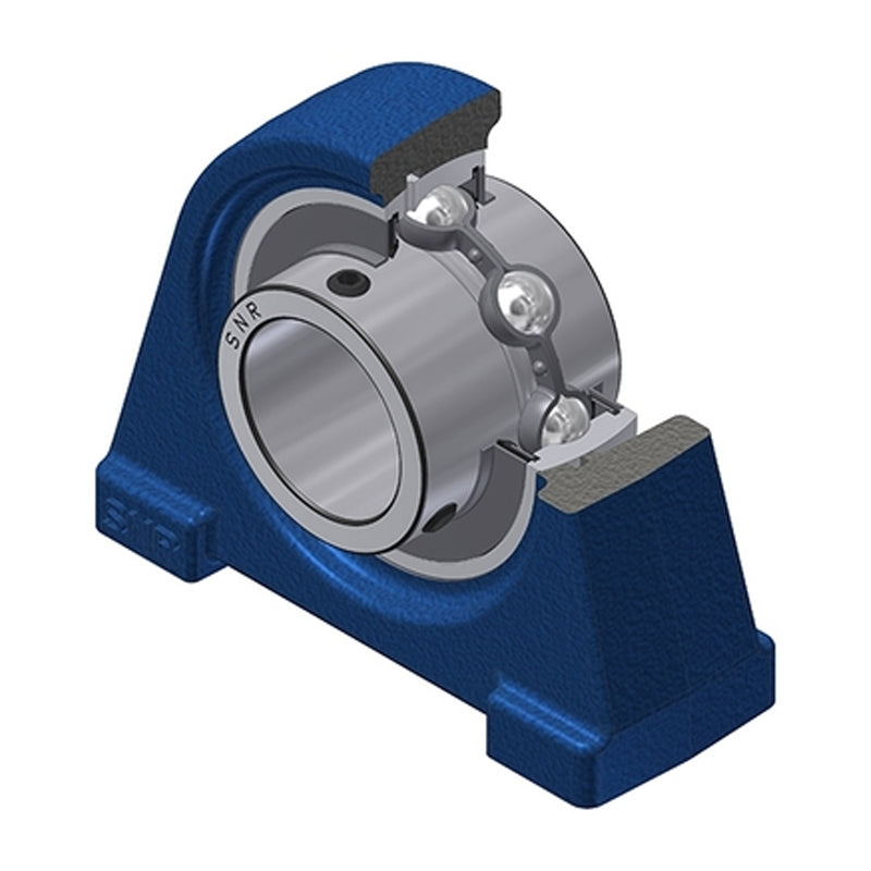 SNR UCPAE210 Threaded Base Small Footprint Metric Pillow / Plummer Block Housing Supplied with 50mm Bore Insert