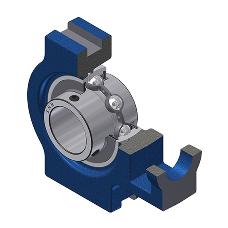 SNR UCT306 Metric Cast Iron Take Up Unit with 30mm Bore Bearing Unit - Allow 2-3 Days