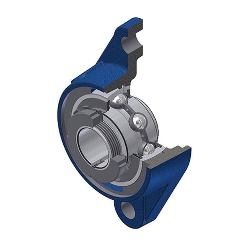 SNR UKFLE205HN Metric Two Bolt Cast Iron Oval Housing Insert and Adaptor Sleeve Fits 20mm Shaft - Allow 2-3 Days