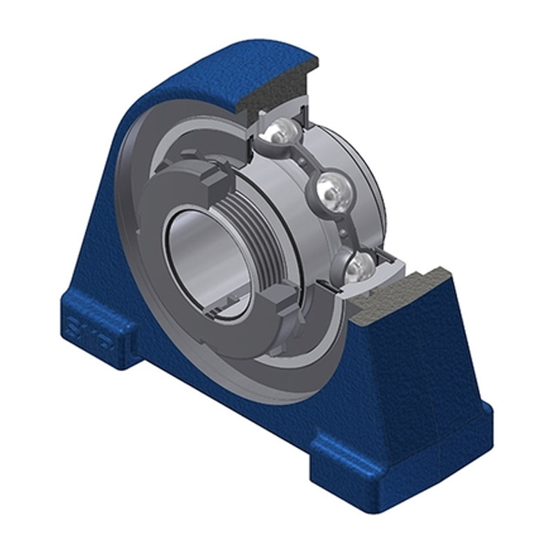 SNR UKPAE206HN Threaded Base Small Footprint Metric Pillow / Plummer Block Housing Insert and Adaptor Sleeve Fits 25mm Shaft - Allow 2-3 Days