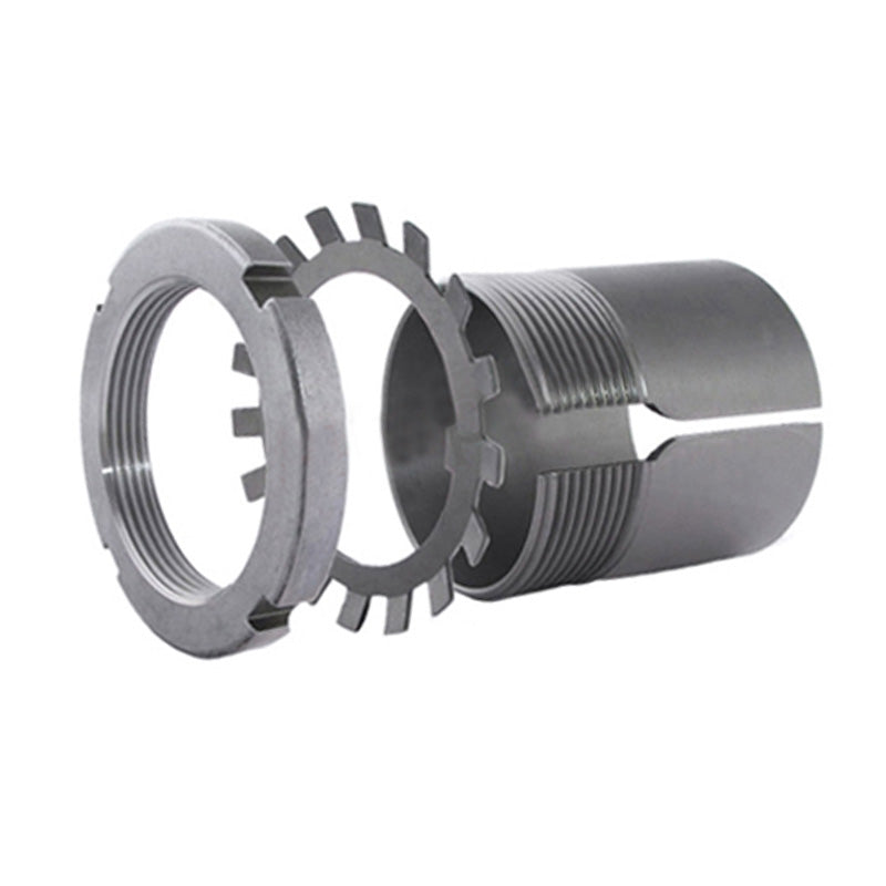 SNR UKP211H Metric Cast Iron Two Bolt Pillow / Plummer Block Housing Insert and Adaptor Sleeve Fits 50mm Shaft - Allow 2-3 Days