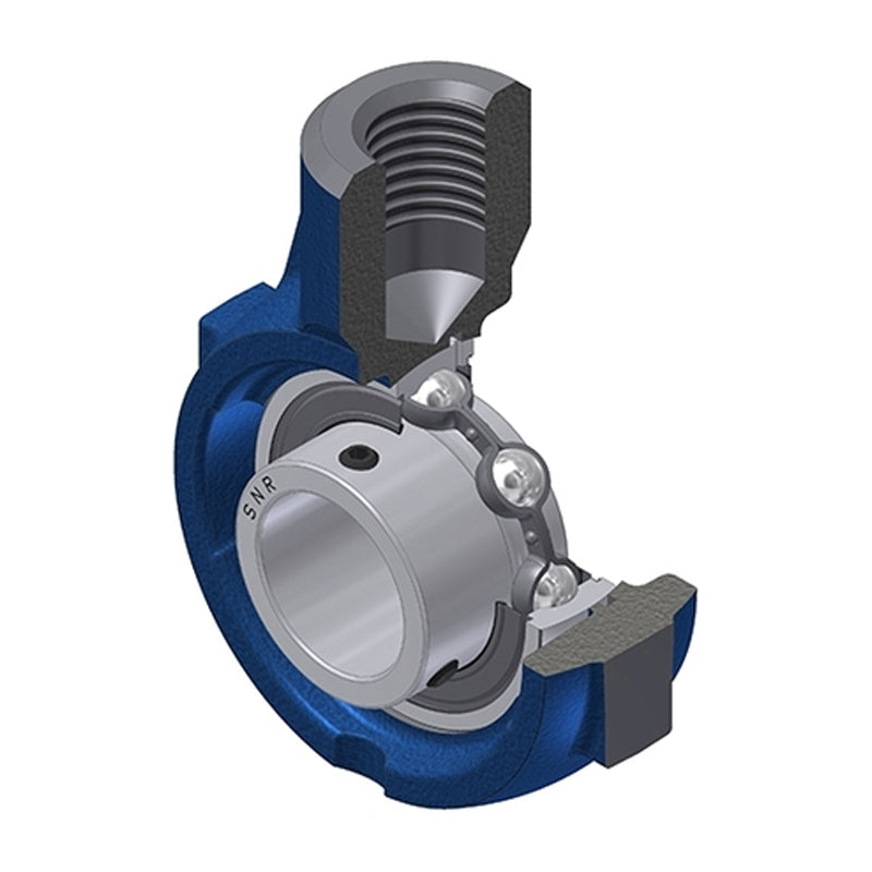 SNR USEHE205 Metric Cast Iron Hanger Bearing Unit with 25mm Bore Insert