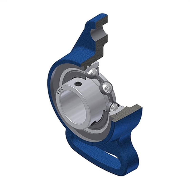 SNR USFA211N Metric Cast Iron Adjustable Flange Unit with 55mm Insert - Allow 2-3 Days
