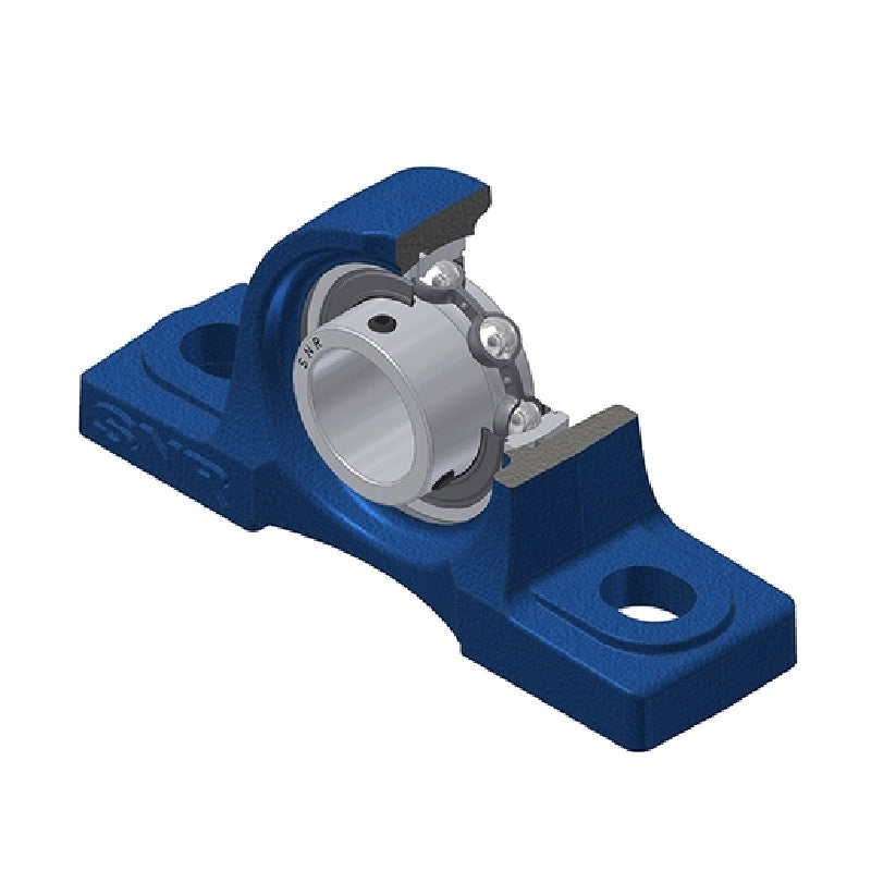 SNR USP202-10 Imperial Cast Iron Two Bolt Pillow / Plummer Block Housing with 5/8 inch Bore Insert - Allow 2-3 Days