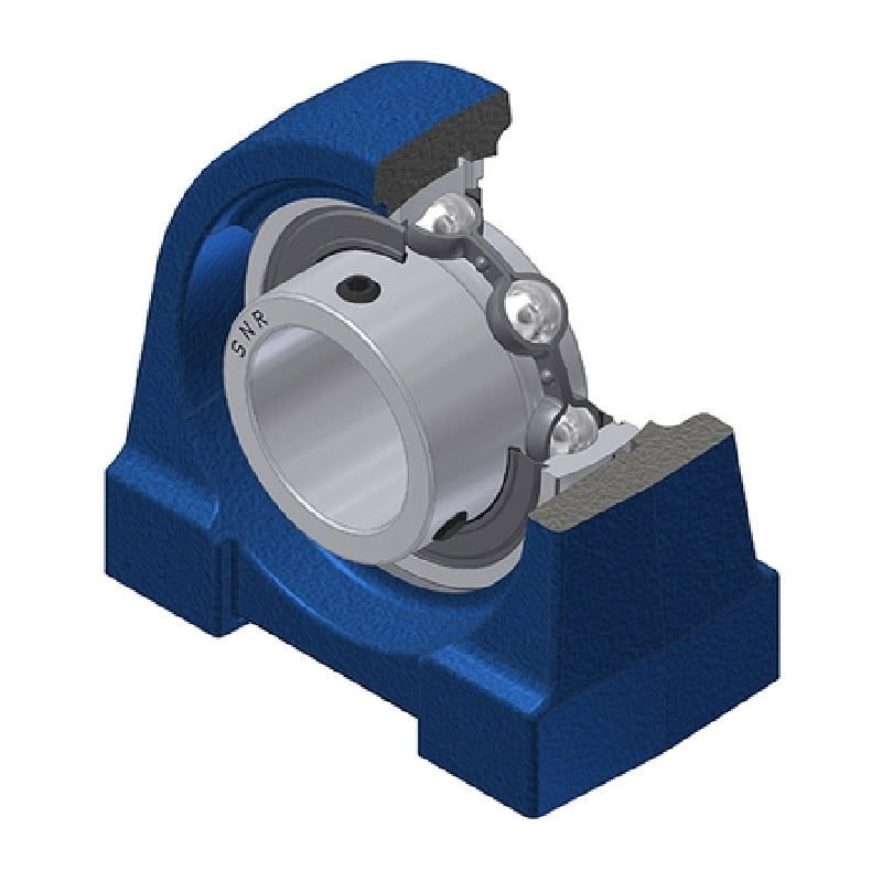 SNR USPG204 Threaded Base Small Footprint Metric Pillow / Plummer Block Housing with 20mm Bore Insert - Allow 2-3 Days