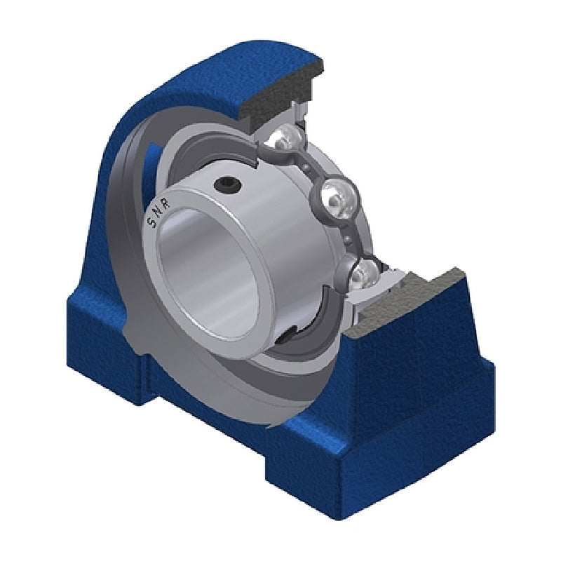 SNR USPG207N Threaded Base Small Footprint Metric Pillow / Plummer Block Housing with 35mm Bore Insert - Allow 2-3 Days
