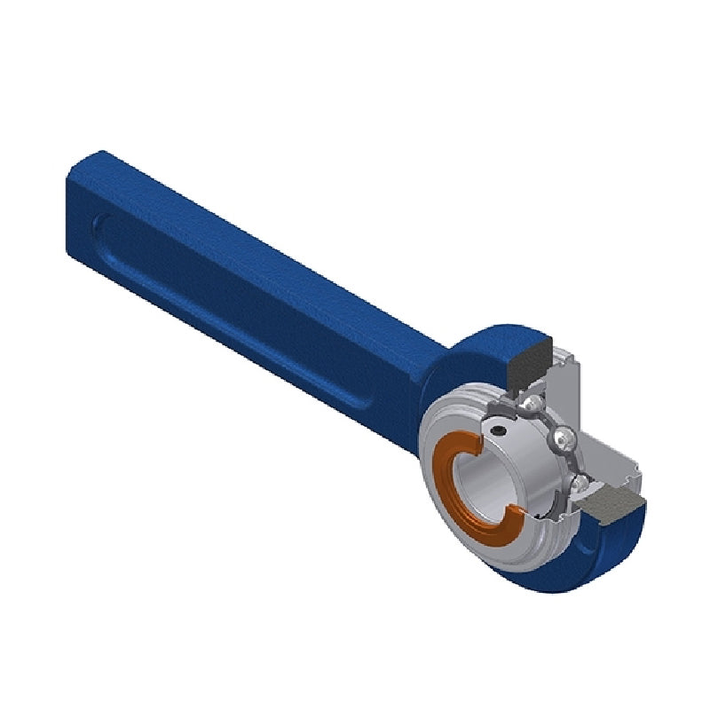 SNR USSP203CC Metric Cast Iron Tensioner Unit with 17mm Bore Insert with Narrow Steel Plate Cover - Closed Version - Allow 2-3 Days