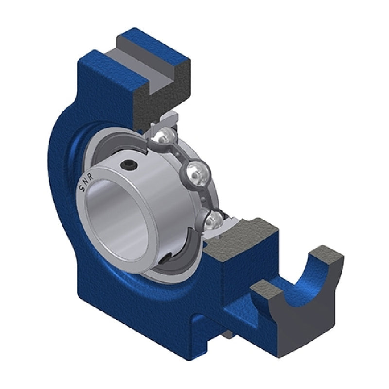 SNR UST204 Metric Cast Iron Take Up Unit with 20mm Bore Bearing Unit - Allow 2-3 Days