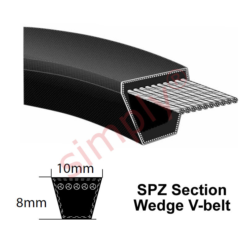 SPZ875 Premier Quality SPZ-Section V-Belt