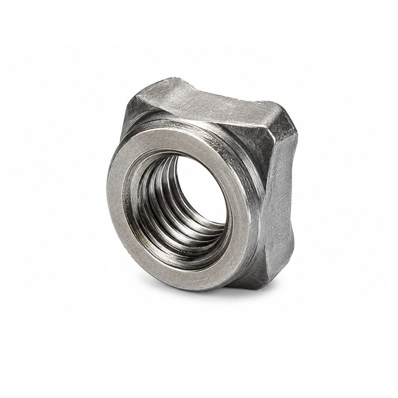 Unifix M5x9 - Grade A Steel Square Weld Nut DIN 928 with 0.8mm Pitch and Self-Colour Finish - Allow 2-3 Days
